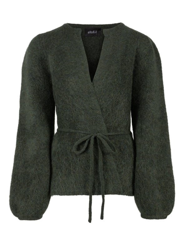 Fredrikke Chunky Cardigan - Army