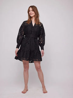 Michaela Lace Dress - Black