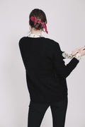 Brook Knit Short Cardigan - Black - Second Female - Gensere - VILLOID.no