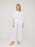Ellie Linen Top - White