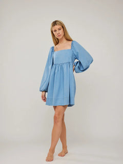 Alma Denim Dress - Blue Denim