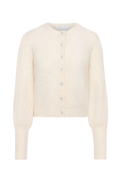 Mohair Petit Cardigan - Almond Milk