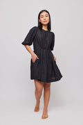 Eli Linen Dress - Black
