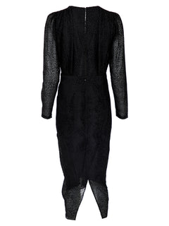 Paloma Dot Dress - Black