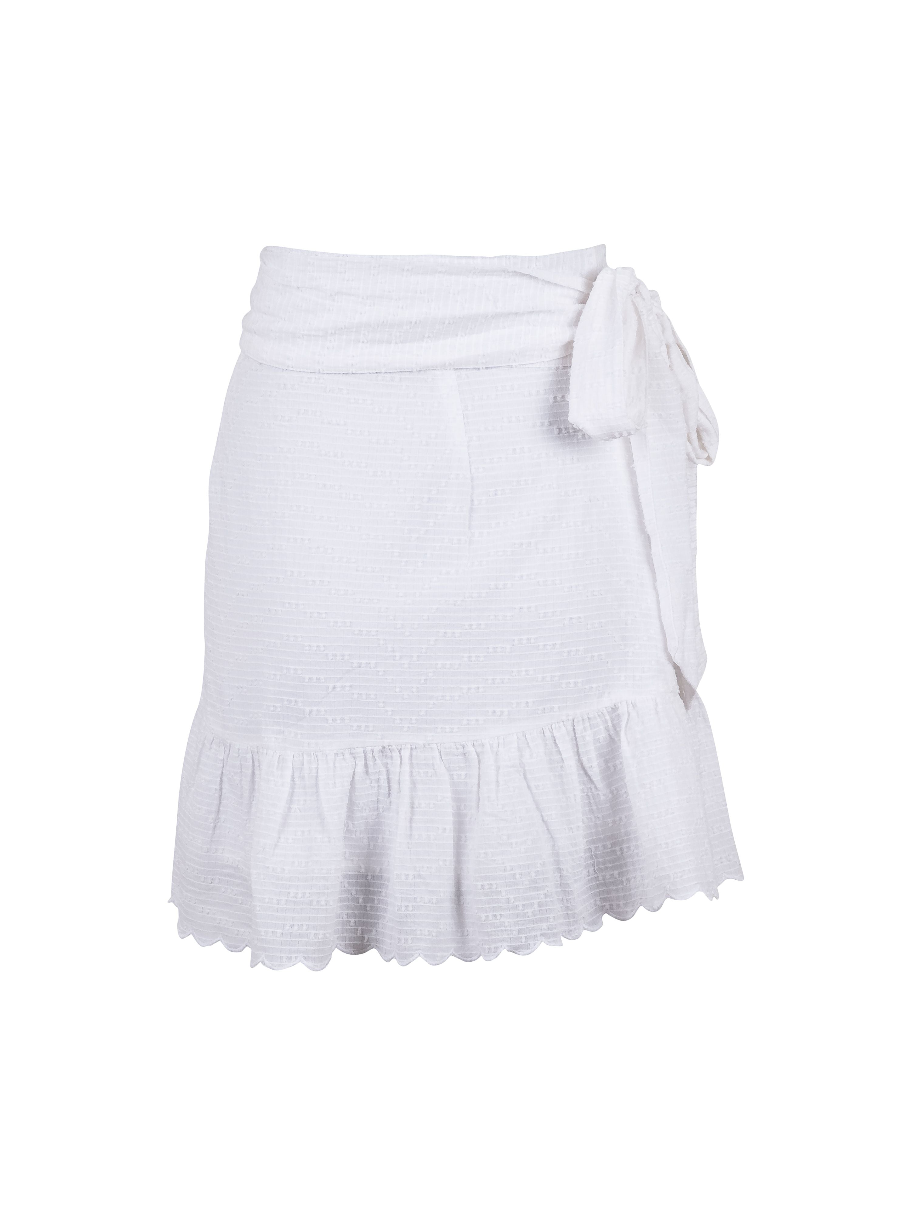 Chrissy Dobby Skirt - White