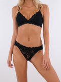 Skin Lime Bra - Black