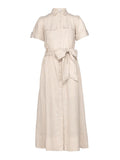 Stella Linen Dress - Beige