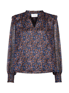 Filja Dark Blossom Blouse - Blue