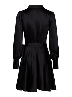 Dawn Satin Dress - Black