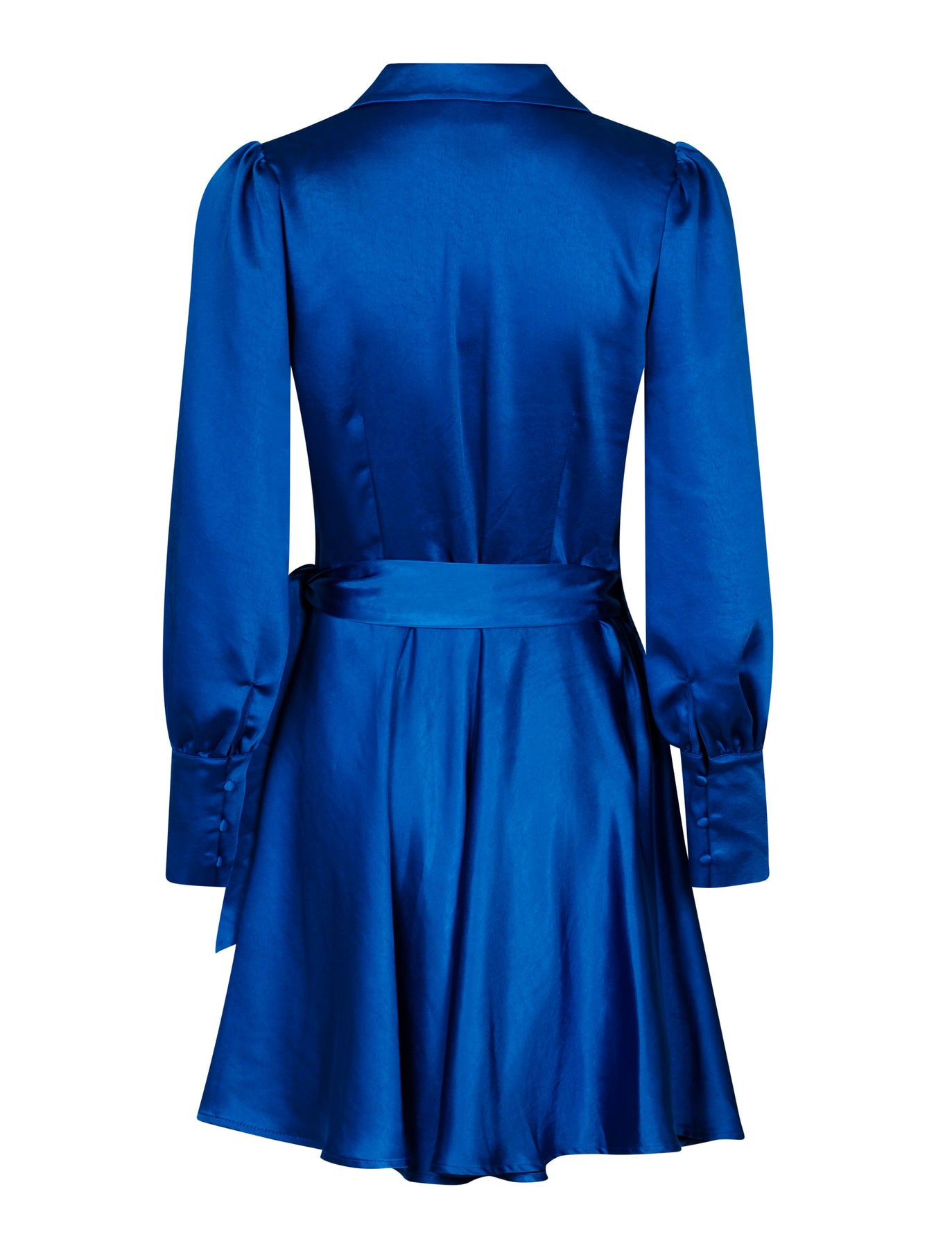 Dawn Satin Dress - Blue