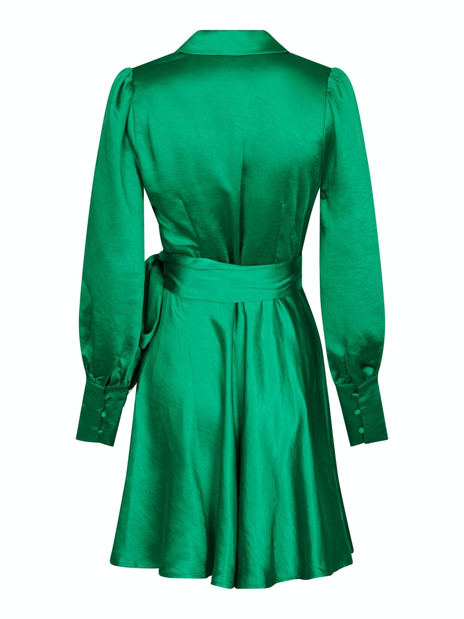 Dawn Satin Dress - Green