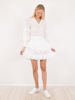 Klaire S Voile Dress - White