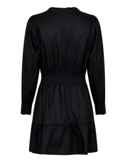Yvette Poplin Dress - Black