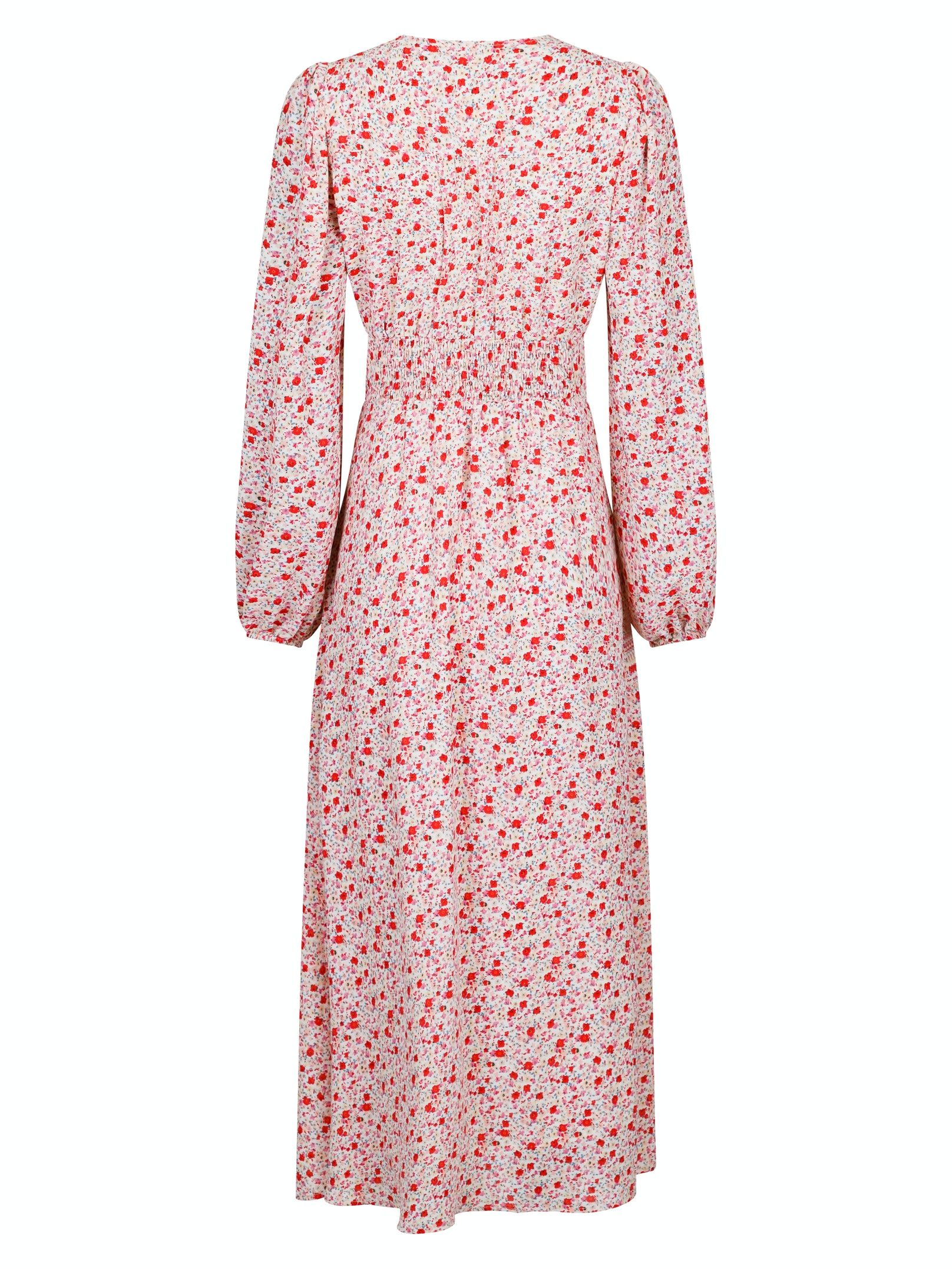 Timma Sweet Floral Dress - Red