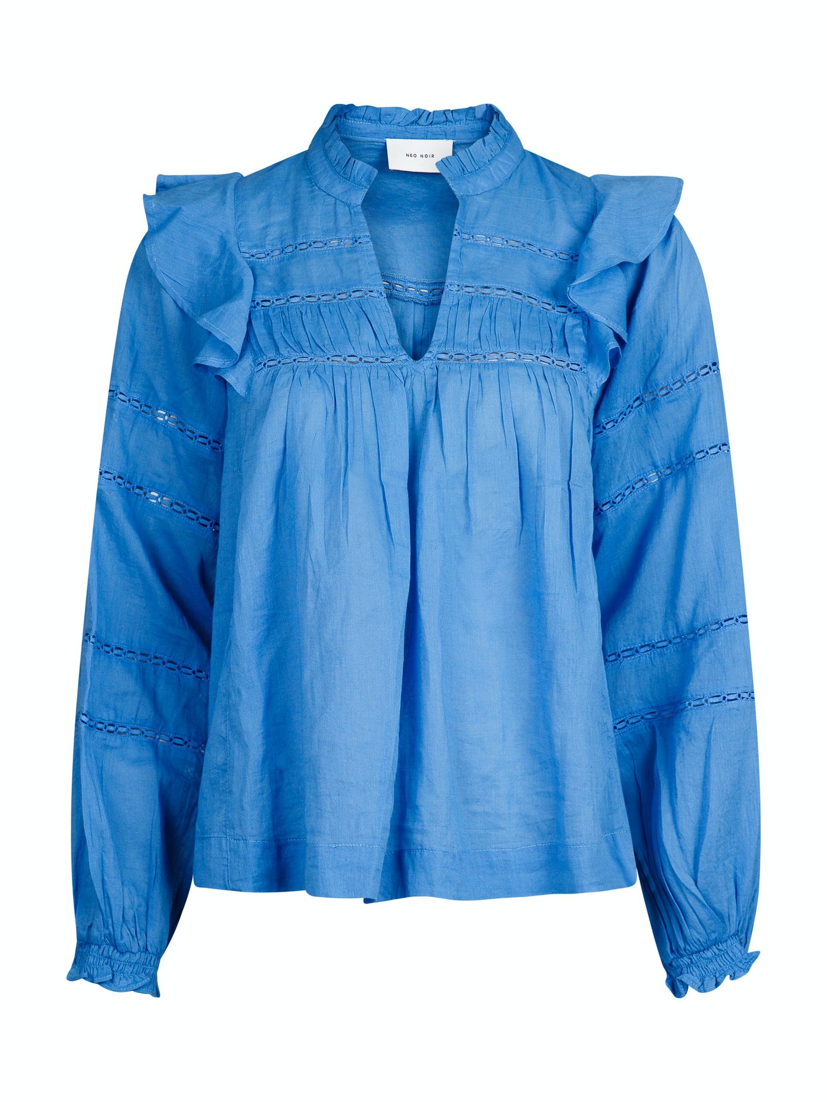 Aroma S Voile Blouse - Blue