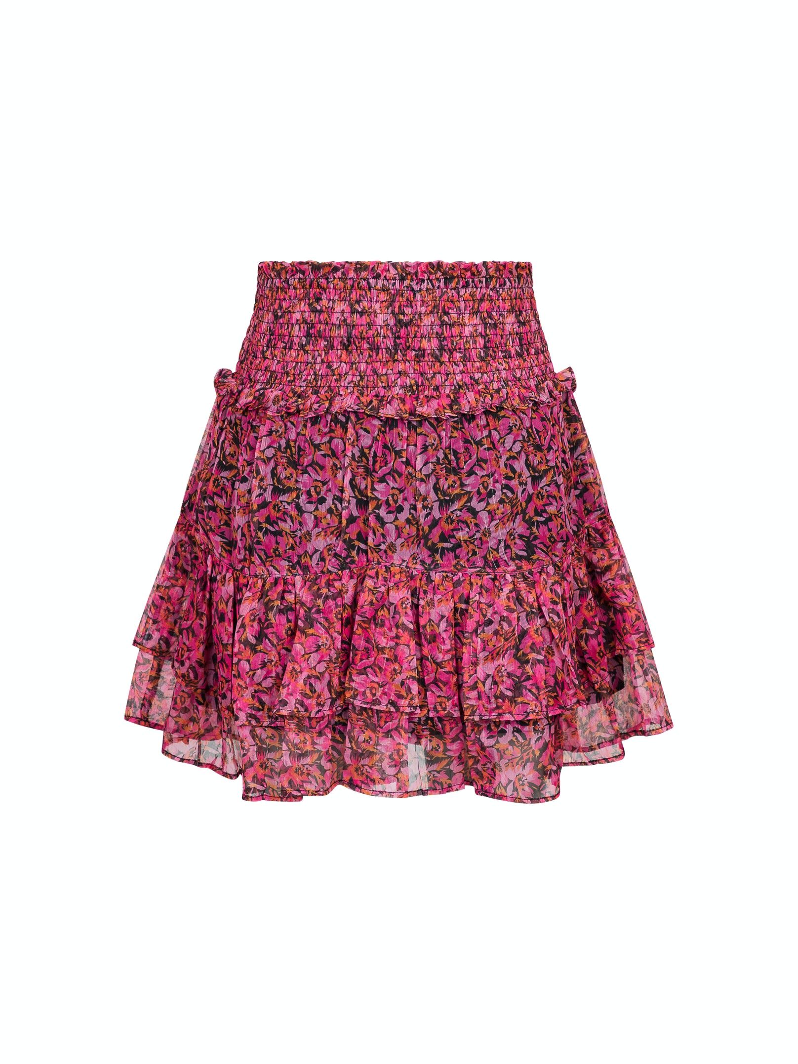 Tana Dark Blossom Skirt - Pink
