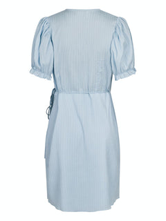Spang Crepe Dress - Light Blue