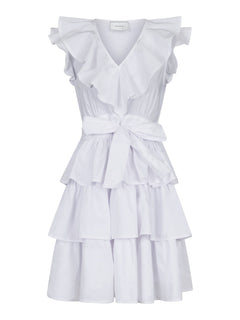 Ramsey Solid Dress - White