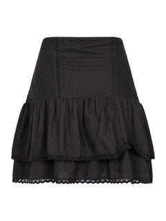 Sander Dobby Stitch Skirt - Black