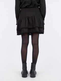 Sander Dobby Stitch Skirt - Black
