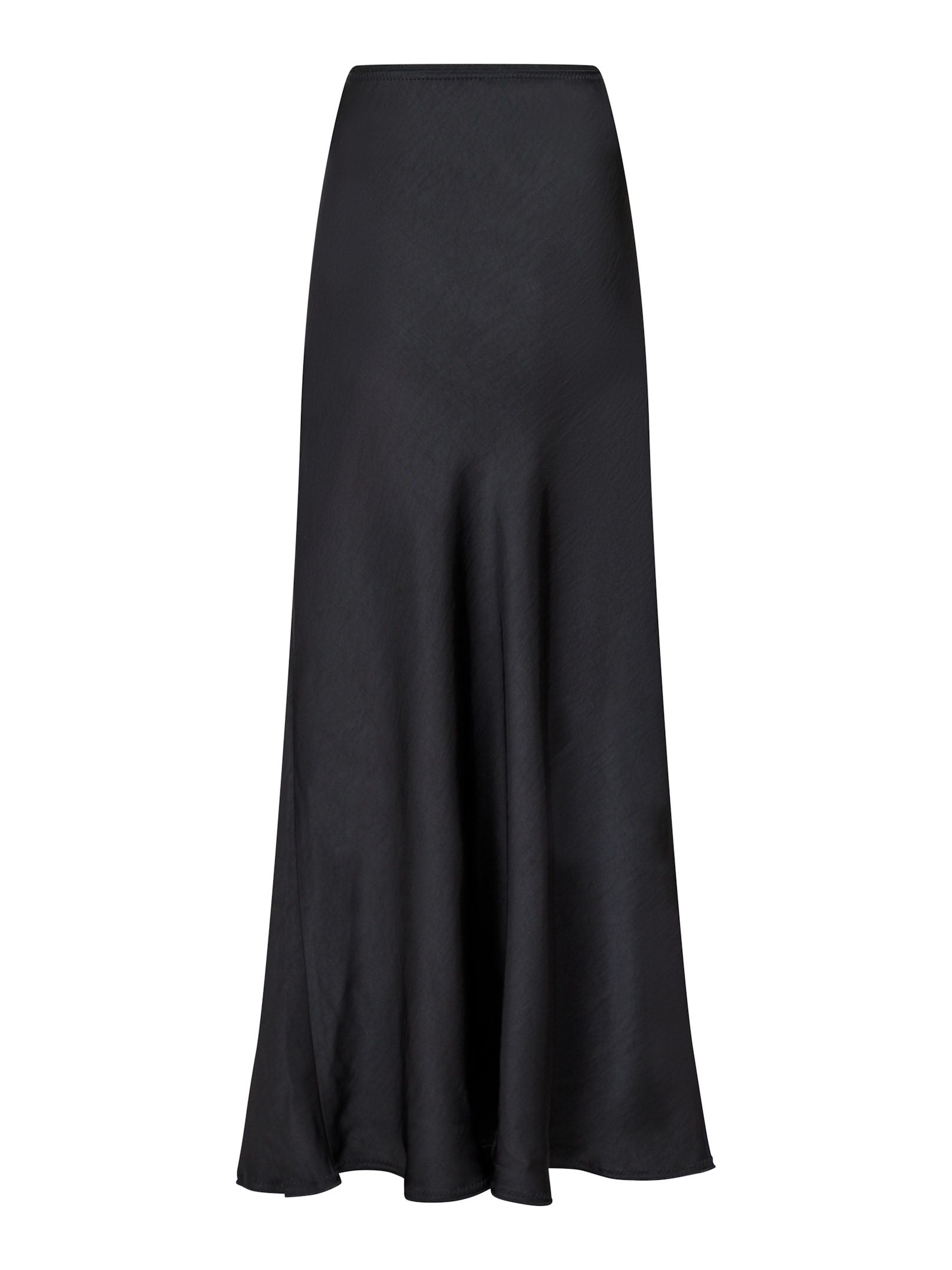 Vicky Heavy Sateen Skirt - Black