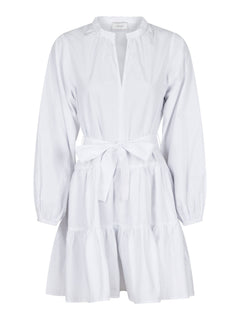 Debbie Poplin Dress - White