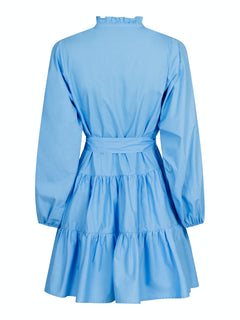Debbie Poplin Dress - Sky Blue
