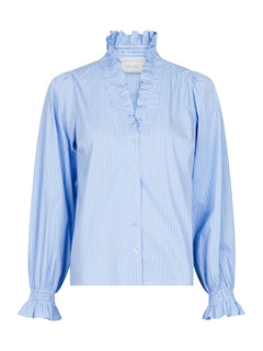 Brielle Stripe Shirt - Light Blue