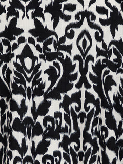 Stone Abstract Blouse - Black