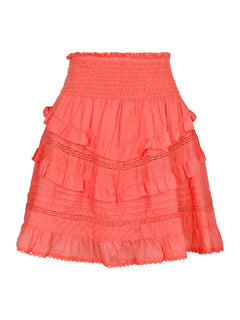 Donna S Voile Skirt - Coral
