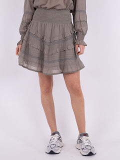 Donna S Voile Skirt - Smoke Green