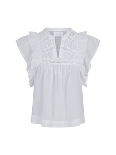 Jayla S Voile Top - White