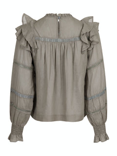 Sarna S Voile Blouse - Smoke Green