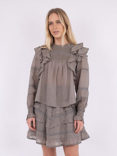 Sarna S Voile Blouse - Smoke Green