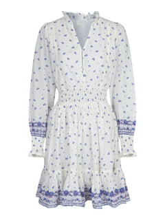 Daffodil S Belle Border Dress - Blue