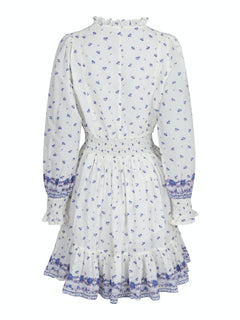 Daffodil S Belle Border Dress - Blue