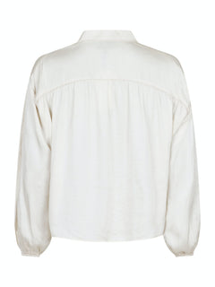 Binnet Satin Blouse - Off White