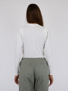 Aspen Knit Blouse - White