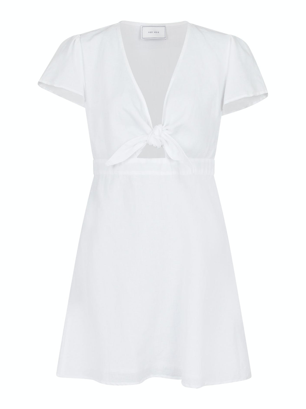Diara Linen Dress - White