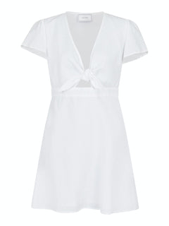Diara Linen Dress - White