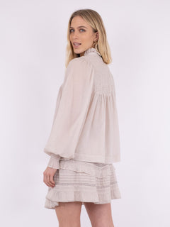 Jill S Voile Blouse - Ivory