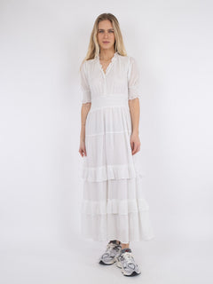 Sophie S Voile Dress - White