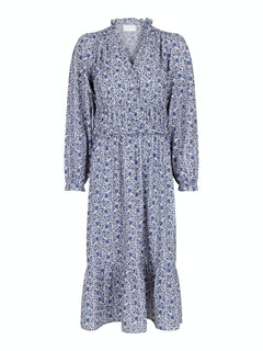 Olivia Botanical Dress - Blue