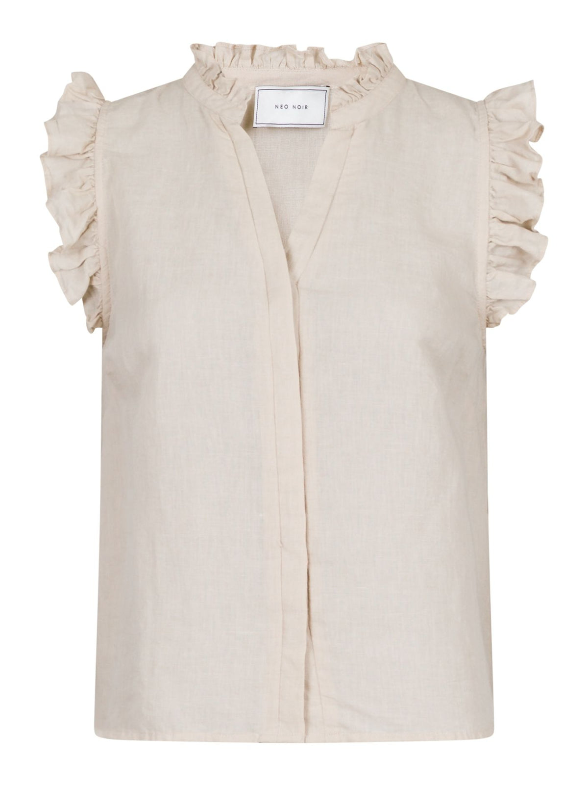 Siona Linen Top - Sand