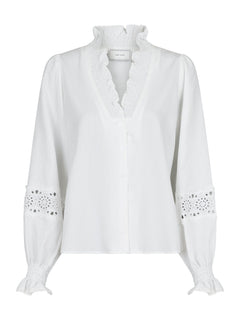 Brielle Insert Blouse - Off White