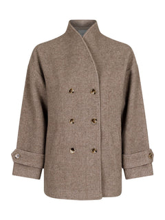 Pippa Twill Jacket - Sand Melange
