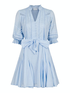 Rigitta S Voile Dress - Light Blue
