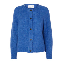 Lulu Ls Knit Short Cardigan - Nebulas Blue