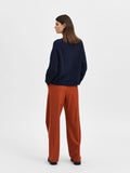 Lulu Ls Knit Short Cardigan - Dark Sapphire Melange