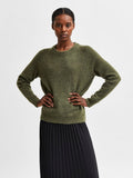 Lulu Ls Knit O-Neck - Kalamata Melange